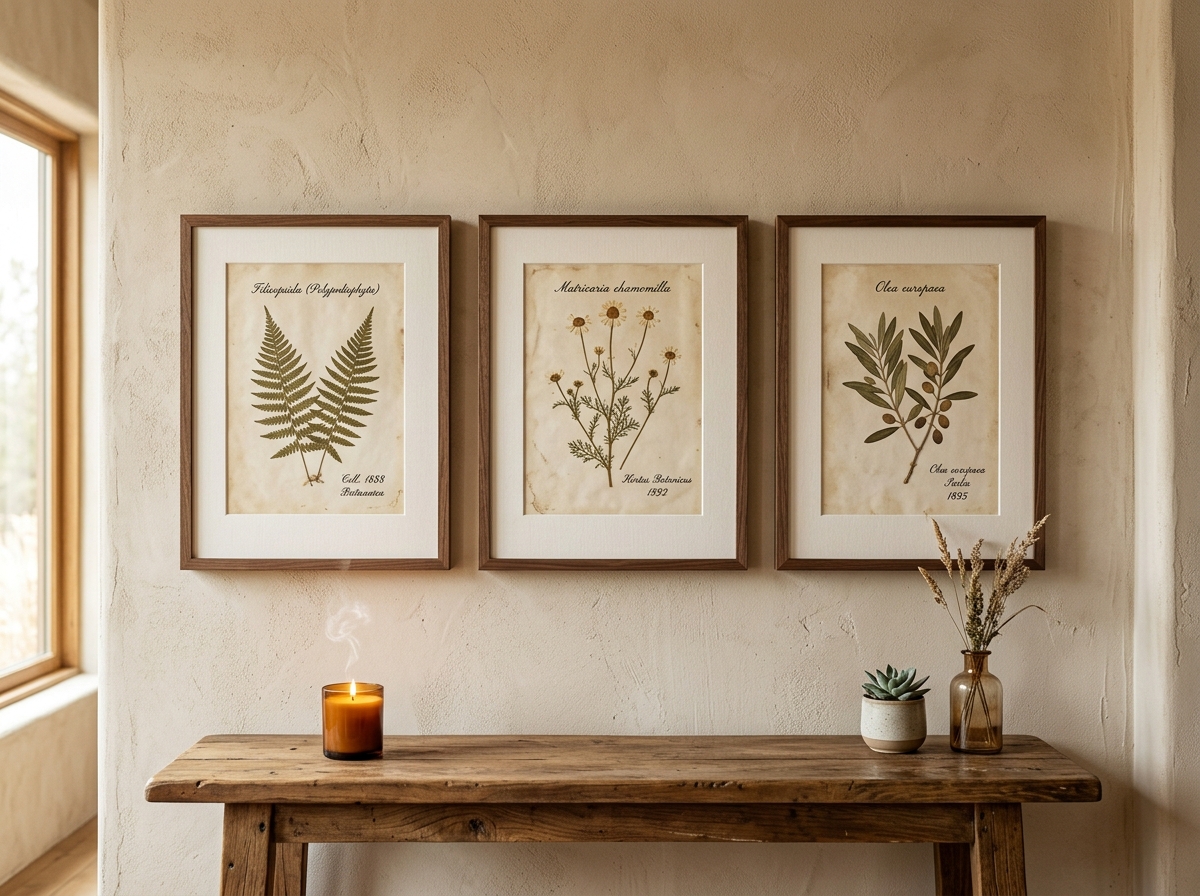 Herbarium 1884 Antique Botanical Wall Art
