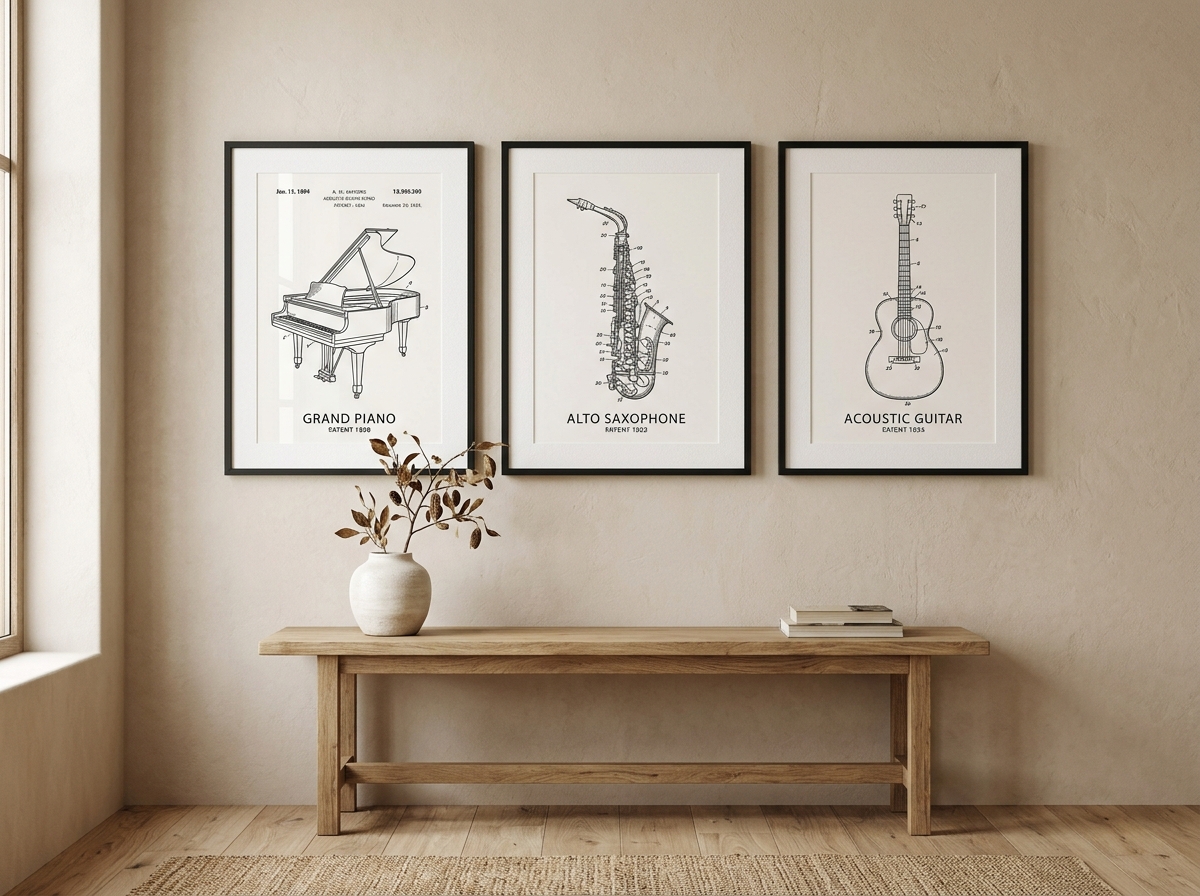 Sonata B&W Music Wall Art